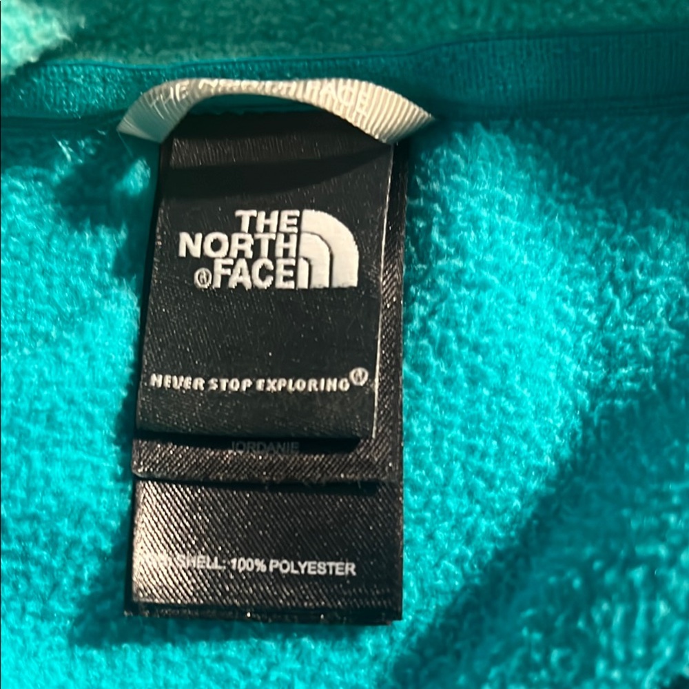 The North Face Teal Quarter-Zip Pullover Sz S Womens๐ - Picture 8 of 13